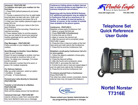 nortel norstar t7316e user guide pdf manual